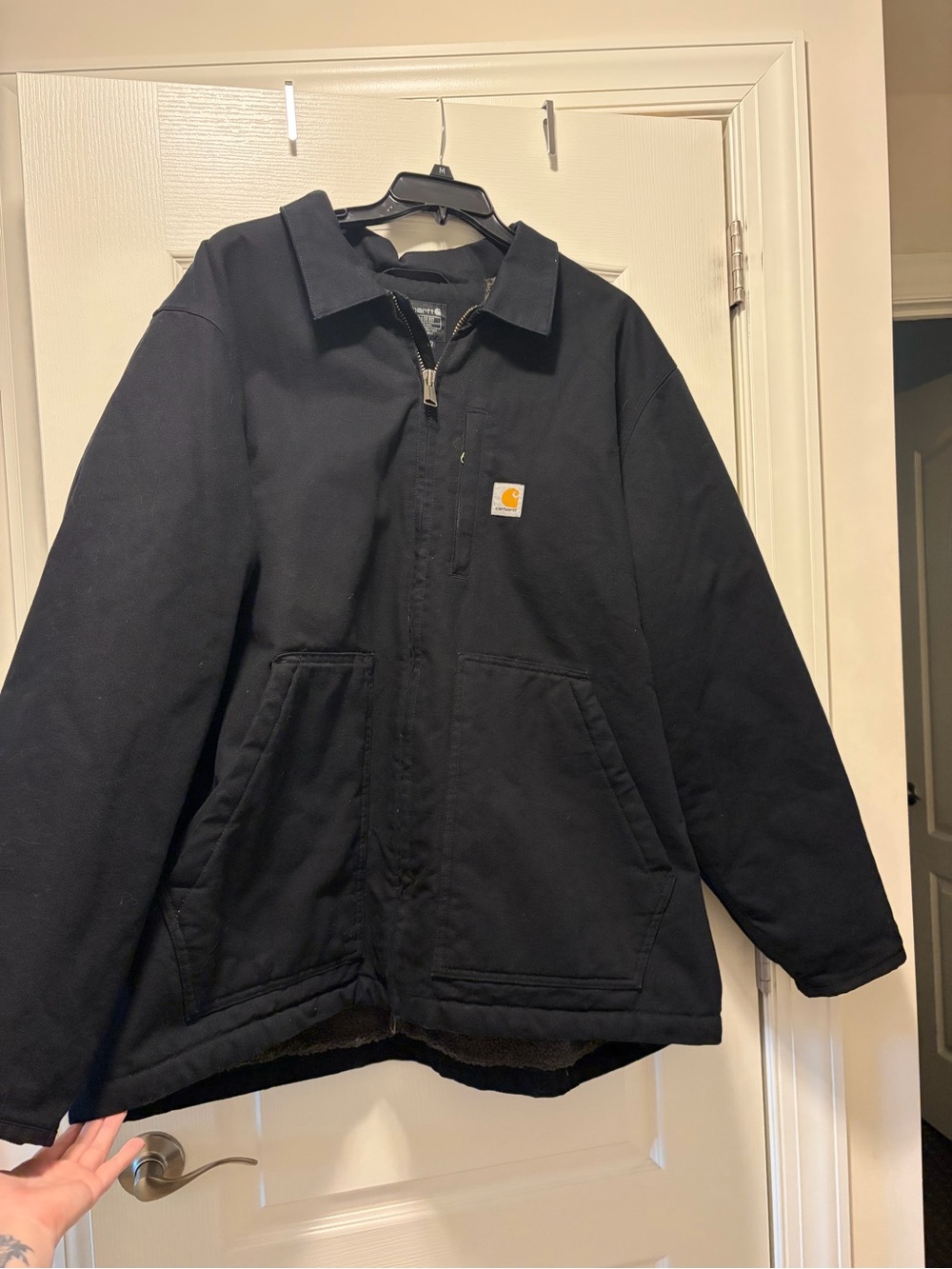 Carhartt Loose Fit Washed Duck Sherpa Fleece-Lined Coat